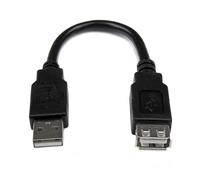 StarTech.com Cavo adattatore di prolunga USB 2.0 da 15 cm A ad A - M/F (6in USB 2.0 Extension Adapter Cable A to A - M/F)