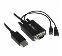 StarTech.com Adattatore DisplayPort VGA da 3m - Cavo Convertitore DisplayPort a VGA con Risoluzione 1920 x 1200/ 1080p e audio - Alimentato da Micro USB - 3 metri (DP2VGAAMM3M)