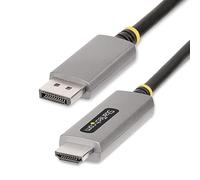 StarTech.com Cavo adattatore DisplayPort HDMI da 2m, 8K 60Hz, 4K 144Hz, HDR10, convertitore video attivo da DisplayPort 1.4 a HDMI 2.1, Da desktop DisplayPort a monitor HDMI M/M (133DISPLAYPORTHDMI21)