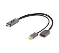 StarTech.com Cavo adattatore da HDMI a DisplayPort da 30 cm - Convertitore attivo da HDMI 2.0 a DP 1.2 da 4K 60Hz, HDR - Adatta