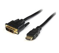 StarTech.com Cavo adattatore HDMI a DVI-D, Cavo connettore presa HDMI a presa DVI Maschio/Maschio da 2 m, nero