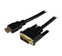 StarTech.com Cavo adattatore HDMI a DVI-D da 150 cm, Cavo connettore presa HDMI a presa DVI Maschio/Maschio, nero