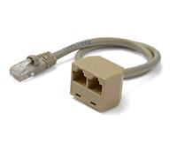 StarTech.com Cavo Adattatore sdoppiatore RJ45 2 a 1 - F/M NEW