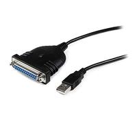 StarTech.com Cavo Adattatore Stampante USB a Parallela DB25, 1.80 m, M/F | Cavo da USB-A a DB25 M/F, cavo per stampante da USB a IEEE-1284 da 2 metri