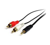 Startech 3ft Stereo Audio Cable 3.5 Mm To Rca 1.8 M One Size Black