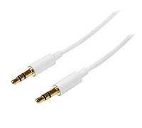StarTech.com Cavo audio stereo slim da 3,5 mm bianco 3m, M/M, Cavo per cuffie da maschio a maschio, Mini jack da 3,5 mm (MU3MMMSWH)