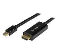 StarTech.com Cavo convertitore adattatore DisplayPort a HDMI con cavo integrato, mDP a HDMI da 1m, 4K