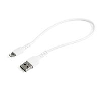 StarTechcom Cavo da USB-A a Lightning da 30cm bianco - Robusto e resistente cavo di alimentazione/sincronizzazione in fibra ar