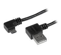 StarTech.com Cavo da Usb a micro USB con connettori ad angolo destro - M/M da 1 m Nero (1M USB 2.0 A TO MICRO B CABLE - M/M WIT