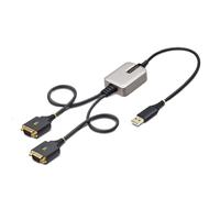 StarTech Cavo USB-A a Seriale 2 Porte DB9 60cm, FTDI (2P1FFC-USB-SERIAL)