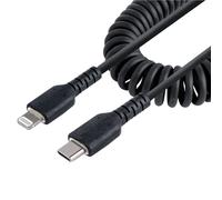 StarTech.com Cavo da USB-C a Lightning da 1 m - Adattatore da USB C a Lightning nero certificato Mfi, manicotto in TPE resistente - Cavo da USB Type-C a Lightning - Caricabatterie USB-C a iPhone/light