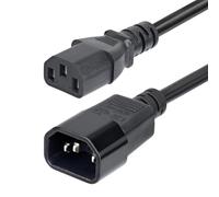 StarTech.com Cavo di Alimentazione da 4,5m, Cavo Prolunga da C14 a C13 per PDU, 10A 250V, 14AWG, Conforme KEMA-KEUR