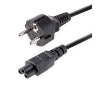 StarTech.com Cavo di Alimentazione per Laptop di 3m - Spina EU a Connettore C5, 2,5A 250V - Cavo di Alimentazione Clover Leaf/Mickey Mouse - Cavo Alimentazione PC Portatile - Nouvo