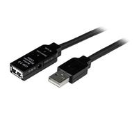 Startech Extension 20 M Usb 2.0 Alt One Size Black