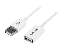 StarTech.com Cavo di prolunga USB 2.0 da Maschio a Femmina USB A - Estensore - Bianco - Cavo USB (2.0, USB A, USB A, 12,5 cm, 22,5 cm, 1 cm) Bianco