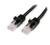 StarTech.com Cavo di rete CAT 5e, Cavo Patch Ethernet RJ45 UTP Nero da 3m antigroviglio, Cavo RJ45 M/M Cat 5e