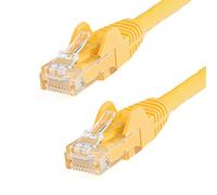 StarTech.com Cavo di rete Cat 6, Cavo Patch Ethernet RJ45 UTP giallo da 2m antigroviglio, cavo gigabit categoria 6