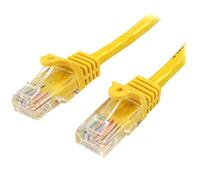 StarTech.com Cavo di Rete da 50cm Giallo Cat5e Ethernet RJ45 Antigroviglio, Cavo Patch Snagless