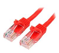 StarTech.com Cavo di Rete da 50cm Rosso Cat5e Ethernet RJ45 Antigroviglio, Cavo Patch Snagless
