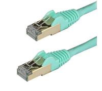 StarTech.com Cavo di Rete Ethernet Cat6a - Cavo Schermato STP da 3m - Turchese