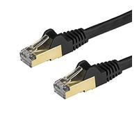 StarTech.com Cavo di rete Ethernet RJ45 CAT6a schermato da 1.5 m - Cavo Network in rame - Nero (6ASPAT150CMBK)