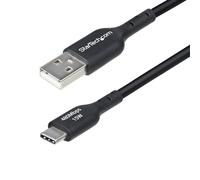 StarTech.com Cavo di ricarica USB-A a USB-C 2.0 3A da 15cm, Cavetto di ricarica e sincronizzazione, rivestimento in TPE