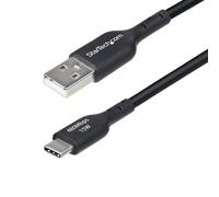 StarTech Cavo di Ricarica USB-A a USB-C USB2AC2MNC – 2 m, 3A, USB 2.0, TPE, Nero