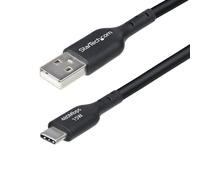StarTech.com Cavo di Ricarica USB-A a USB-C da 4m - Cavetto di Carica Rapida Type-C fino a 3A, Cavo Dati USB 2.0, TPE - Nero