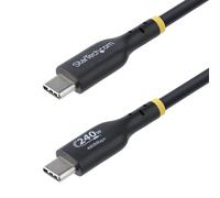 StarTech.com Cavo di Ricarica USB-C da 1m, cavo USB tipo C certificato USB-IF, 240W PD EPR, cavo traferimento dati USB 2.0