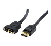 StarTech.com Cavo DisplayPort a Pannello da 1m - 4K x 2K - Adattatore DisplayPort 1.2 da Maschio a Femmina - Cavo di Prolunga DP con Connettore DP a Pannello - Cavo per Monitor DP - Nero (DPPNLFM3)
