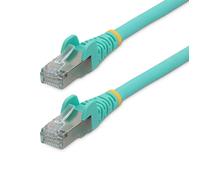 Cavo Ethernet StarTech.com Cat6a 1m S/FTP RJ-45 LSZH Aqua PoE++ 100W Snagless