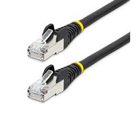 StarTech.com Cavo Ethernet CAT 6a - 2m - Nero - Cavo di rete LAN Low Smoke Zero