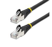 StarTech.com Cavo Ethernet CAT 6a - 3m - Nero - Cavo di rete LAN Low Smoke Zero