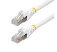 StarTech.com Cavo Ethernet CAT 6a - 7m - Bianco - Cavo di rete LAN Low Smoke Zero Halogen (LSZH) - 10GbE 500MHz 100W PoE++ - Cavo patch schermato S/FTP RJ45 antigroviglio (NLWH-7M-CAT6A-PATCH)