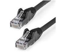 StarTech.com Cavo Ethernet CAT6 15m - LSZH (Low Smoke Zero Halogen) - 10 Gigabit 650MHz 100W PoE RJ45 10GbE UTP Cavo di collegamento di rete senza grovigli con scarico di trazione - Nero, CAT 6, verif