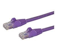 StarTech.com Cavo Ethernet CAT6 30m, Cavo rete Lan RJ45 10 Gigabit 100W PoE, Cavo dati/patch UTP 10GbE, Testato individualmente, Low Smoke Zero Halogen- Certificato UL/TIA, Viola (N6PATCH100PL)