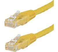 StarTech.com Cavo Ethernet CAT6 da 15,2 m, Cavo Ethernet Cat 6 Gigabit, 650 MHz, 100 W, Poe++, RJ45, UTP, Modellato, categoria 6, Cavo Patch con serracavo, Certificato UL/Tia (C6PATCH50YL)