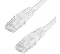 StarTech.com Cavo Ethernet CAT6 da 3 m, cavo Ethernet CAT6 Gigabit, 650 MHz, 100 W, PoE++, RJ45, UTP, modellato, categoria 6, con serracavo, certificato UL/TIA (C6PATCH10WH)