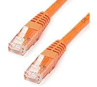 StarTech.com Cavo Ethernet CAT6 da 30,5 m, cavo Ethernet CAT 6 Gigabit, 650 MHz, 100 W, PoE++, RJ45, UTP, categoria 6, certificato Fluke, certificato UL/TIA (C6PATCH100OR)