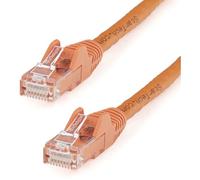 StarTech.com Cavo Ethernet CAT6 da 4,3 m - Cavo Ethernet CAT 6 Gigabit Ethernet - 650MHz 100W PoE++ RJ45 UTP Categoria 6 Cavo di rete/patch antigroviglio Fluke testato/cablaggio è certificato UL/TIA (N6PATCH14OR)