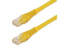 StarTech.com Cavo Ethernet CAT6 da 6,1 m, cavo Ethernet CAT6 Gigabit, 650 MHz, 100 W, PoE, RJ45, UTP, cavo patch con scarico di tensione, testato Fluke, certificato UL/TIA (C6PATCH20YL)