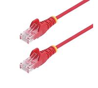 STARTECH.COM Cavo Ethernet CAT6 Rosso da 2,5m; Patch UTP con Plug RJ45 Antigroviglio, Cavo Lan Slim in Rame Puro 28AWG