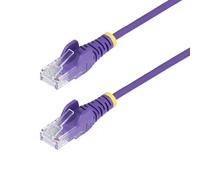 StarTech.com Cavo Ethernet CAT6 Viola da 1,5m; Patch UTP con Plug RJ45 Antigroviglio, Cavo Lan Slim in Rame Puro 28AWG