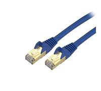 StarTech.com Cavo Ethernet CAT6a da 2,7 m, schermato da 10 Gigabit, RJ45, 100 W, PoE, cavo di rete STP da 10 GbE con serracavo, testato Fluke, cablaggio certificato UL/TIA (C6ASPAT9BL)