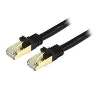 StarTech.com Cavo Ethernet CAT6a da 6,1 m, schermato da 10 Gigabit, RJ45, 100 W, PoE, cavo di rete STP da 10 GbE con serracavo, testato Fluke, cablaggio certificato UL/TIA (C6ASPAT20BK)