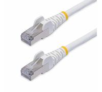 StarTech.com Cavo Ethernet CAT8 bianco da 12 m, RJ45 senza sporgenze, 25G/40G, 2000MHz, 100W PoE++, S/FTP, filo di rame puro 26AWG, LSZH, cavo patch di rete schermato con fascetta, testato su canale F