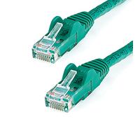 StarTech.com, Cavo Gigabit Ethernet Cat6 da 2,4 m, verde, 650 MHz, PoE 100 W, RJ45, UTP, cavo di rete/patch cord antigroviglio, con serracavo, testato Fluke, certificato UL/TIA (N6PATCH8GN)