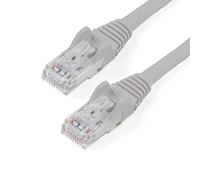 StarTech.com, Cavo Gigabit Ethernet Cat6 da 4,3 m, grigio, 650 MHz, PoE 100 W, RJ45, UTP, cavo di rete/patch cord antigroviglio, con serracavo, testato Fluke, certificato UL/TIA (N6PATCH14GR)