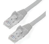 StarTech.com, Cavo Gigabit Ethernet Cat6 da 45,7 m, grigio, 650 MHz, PoE++ 100 W, RJ45, UTP, cavo di rete/patch cord antigroviglio, con serracavo, testato Fluke, certificato UL/TIA (N6PATCH150GR)
