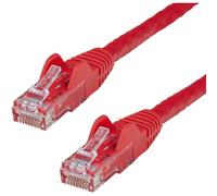 StarTech.com, Cavo Gigabit Ethernet Cat6 da 45,7 m, rosso, 650 MHz, PoE 100 W, RJ45, UTP, cavo di rete/patch cord antigroviglio, con serracavo, testato Fluke, certificato UL/TIA (N6PATCH150RD)